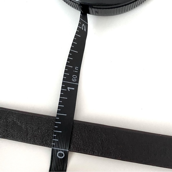 Dark Brown Leather Belt with Square Buckle - Picture 5 of 6